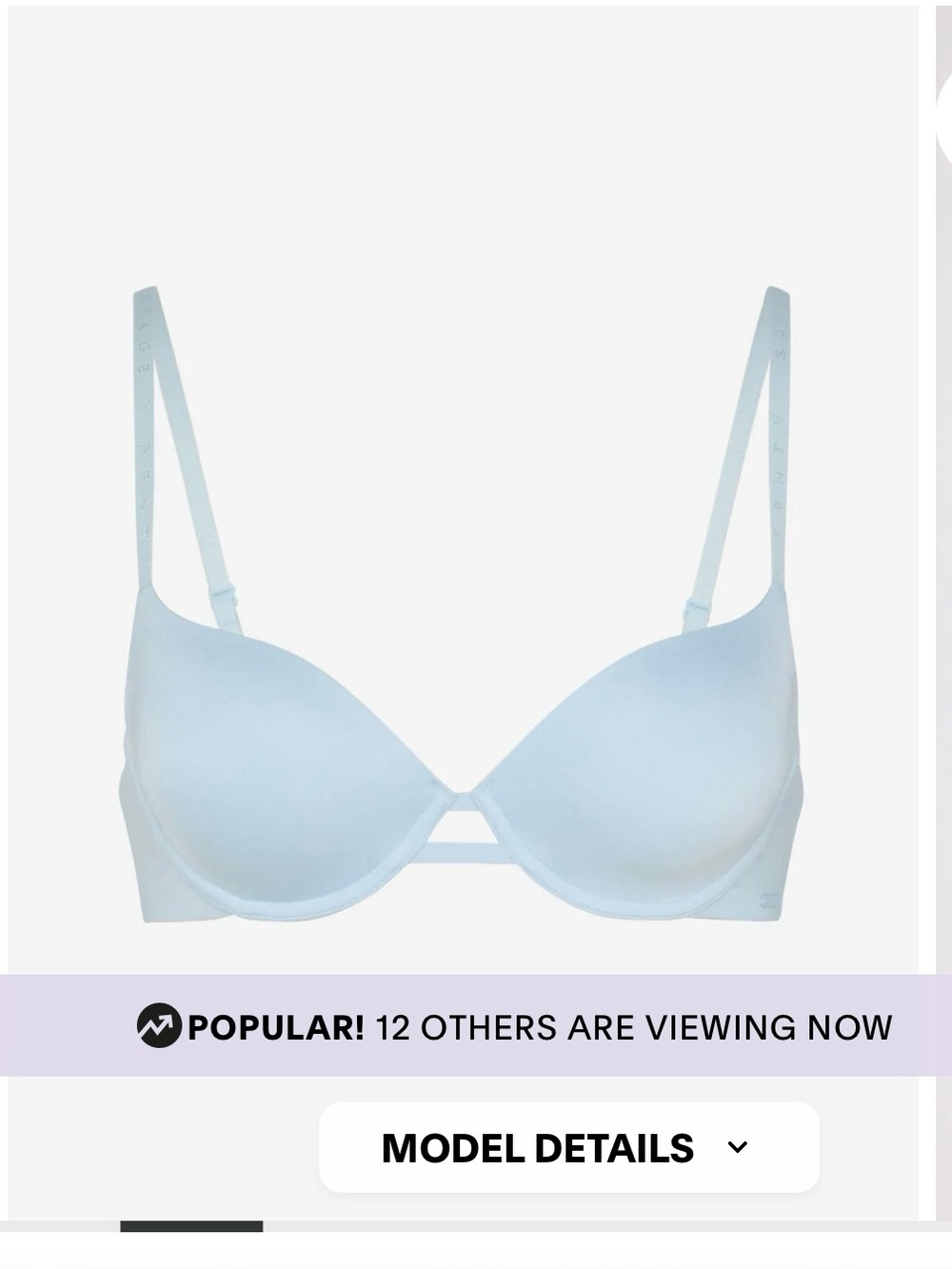 Savage X Fenty Light Blue Underwire T-Shirt Bra